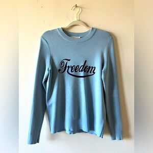 SANDRO - stunning silky sweater with FREEDOM to celebrate - fits medium/large